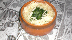 Caldo de batata e mandioquinha