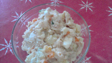 Salada de batata com atum
