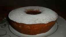 Bolo de aveia com banana