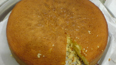 Bolo de trigo delícia para comer com café