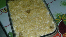 Torta simples de pão de forma