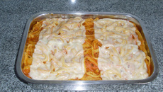 Macarrão caseiro ao forno