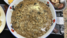 Risoto de funghi secchi supergostoso