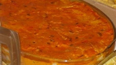 Pão quente de queijo e presunto