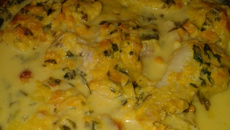 Peixe ao creme de milho