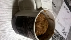 Bolo de maçã de caneca