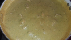 Frango ao creme de legumes frescos