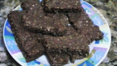 Barrinha de aveia com chocolate