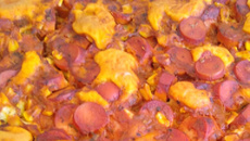 Cachorro quente de forno