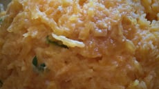 Purê de abóbora ao alho