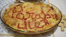 Lasanha com creme de leite