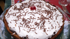 Torta de chocolate com claras em neve do Rodrigão