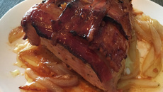 Picanha suína com mostarda e mel