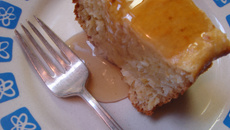 Bolo de milho com coco