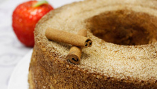 Bolo de maçã com canela