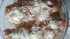 Filézinho de frango à parmegiana