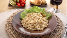 Arroz Urbano integral dourado com frango