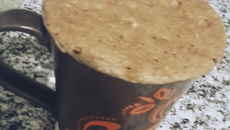 Bolo de caneca fitness