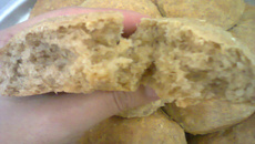 Pão integral de aveia