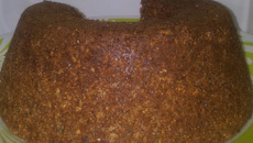 Bolo integral de aveia e linhaça