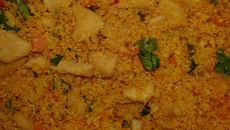 Farofa de peito de frango