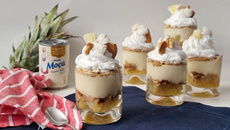 Pavê de abacaxi na taça 