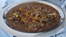 Carne ao  molho de madeira da Nat
