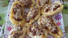 Batata recheada prática