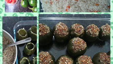 Jiló recheado da Mirian Silveira