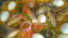 Peixe no leite de coco