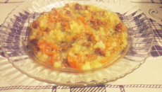 Caldinho de batata com linguicinha