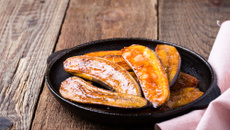 Banana d'água assada