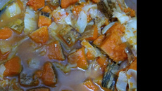 Abóbora paulista com acelga