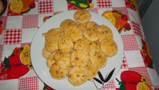Biscoito amanteigado de queijo
