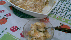 Torta de pão com maçã caramelada!