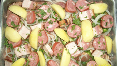 Chuletinha com batatas da Lita