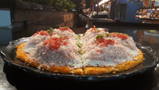 Pizza de cenoura low carb 