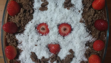 Delícia de morango com côco