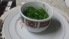 Creme de batata com couve-manteiga