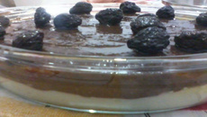 Creme de chocolate e coco