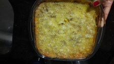 Suflê de abobrinha vegetariano