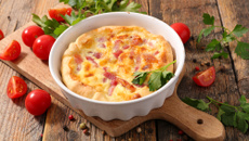 Torta fácil de presunto e mussarela