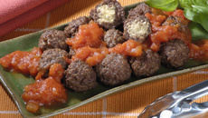 Almôndegas recheadas