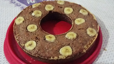 Bolo de banana canela e aveia fácil