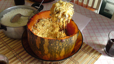 Camarão na abóbora