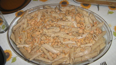 Macarrão suíço ao molho de camarão