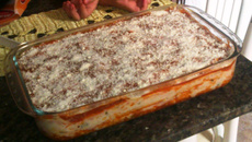 Lasanha simples de frango