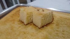 Bolo de nata cremoso