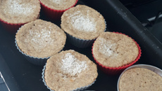 Bolo saudável de banana ou maçã