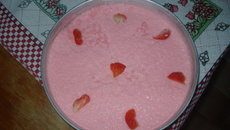 Mousse de morango fenomenal